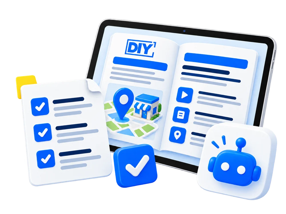 A digital guide, an exercise checklist and the DIY AI assistant